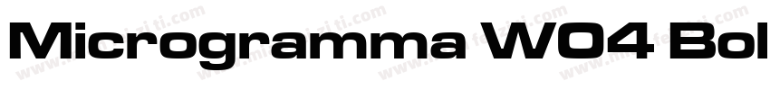Microgramma W04 Bold Extended字体转换